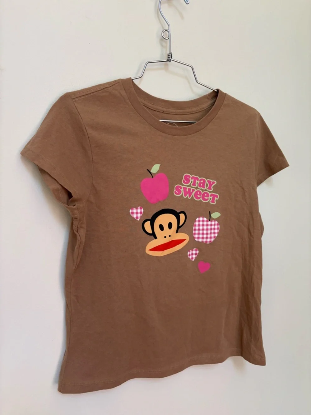 NWOT Urban Outfitters Paul Frank Stay Sweet Graphic Baby Tee Size Large - Picture 4 of 11